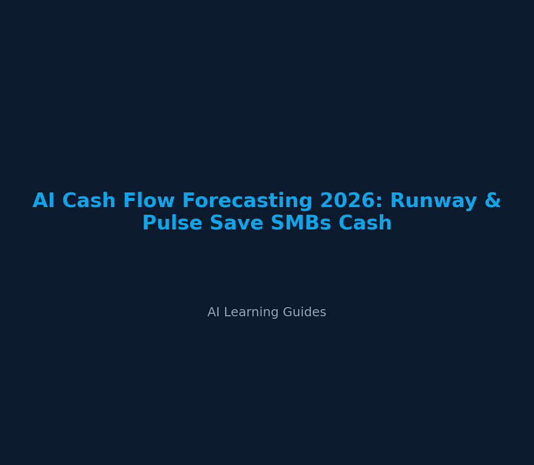 AI Cash Flow Forecasting 2026: Runway & Pulse Save SMBs Cash - ailearningguides.com