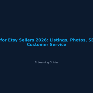 IA para vendedores de Etsy 2026: fichas, fotos, SEO y atención