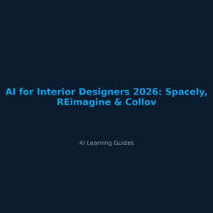 IA para Diseñadores de Interiores 2026: Spacely, REimagine y Collov - ailearningguides.com