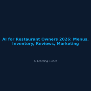 IA para dueños de restaurantes 2026: menú, inventario y reseñas