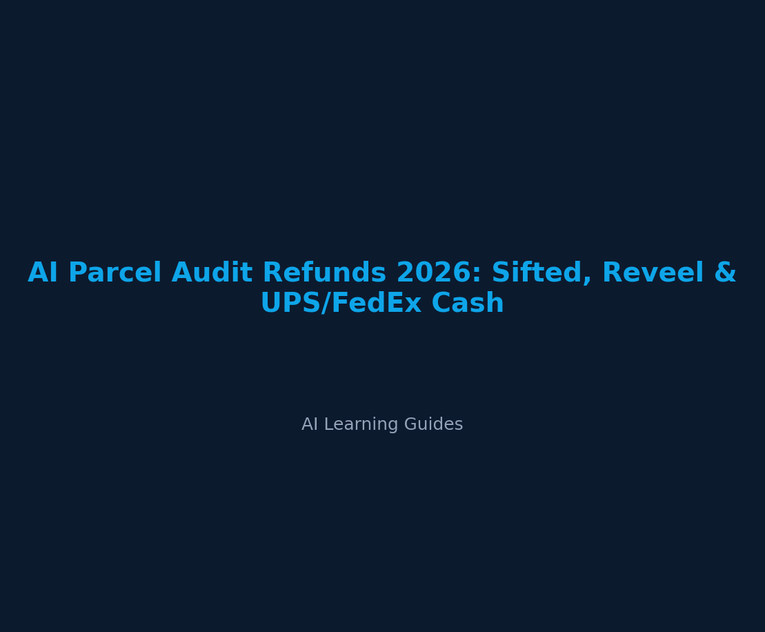 Auditoría de Envíos con IA 2026: Recupera Reembolsos de UPS y FedEx - ailearningguides.com