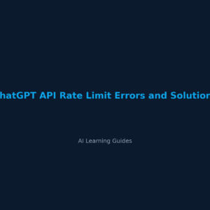 Errores de límite de tasa en la API de ChatGPT: guía de solución