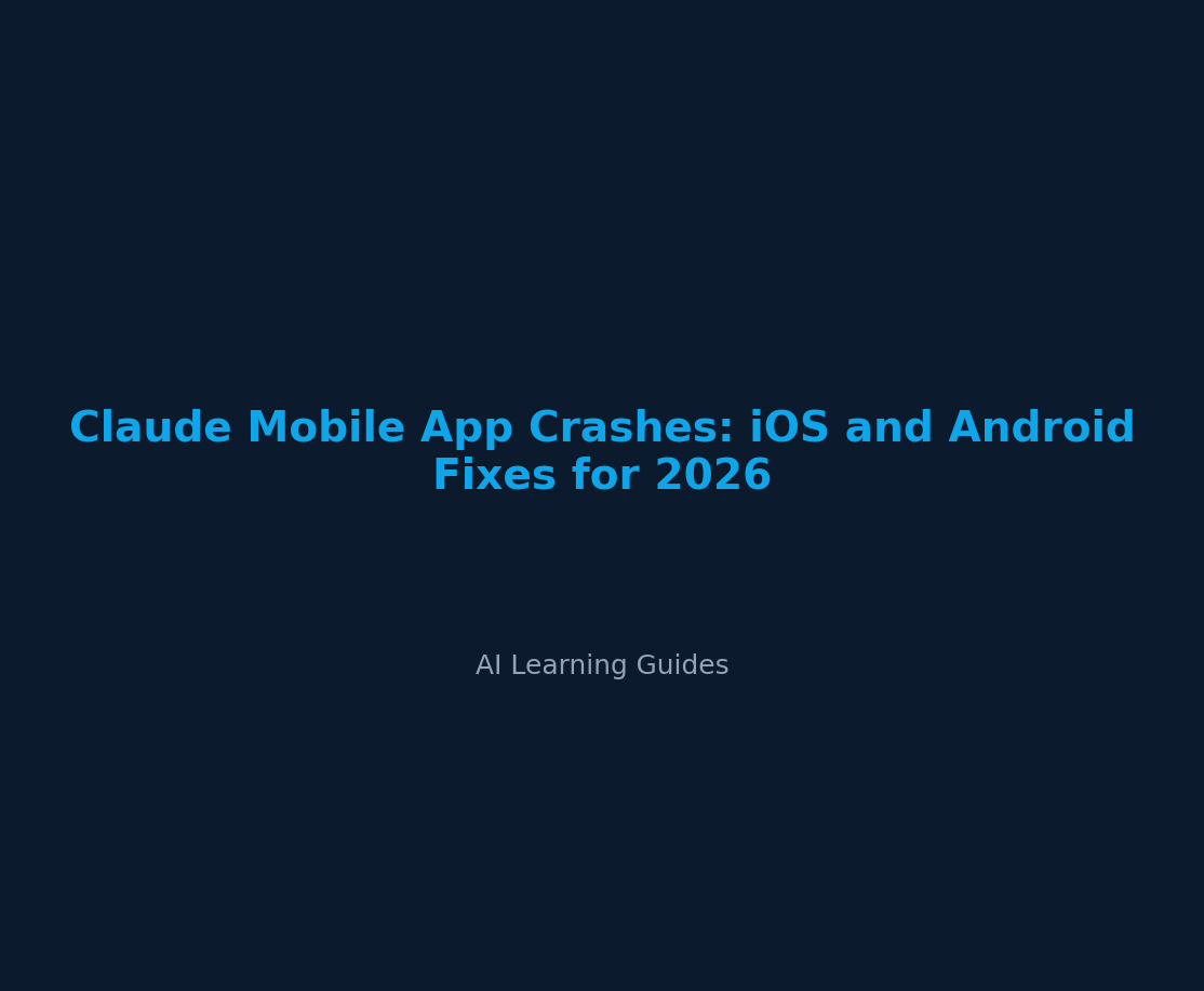 La app de Claude se cierra sola: soluciones para iOS y Android 2026