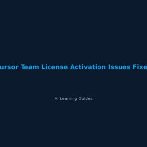 Activar la licencia de equipo en Cursor: soluciona los problemas