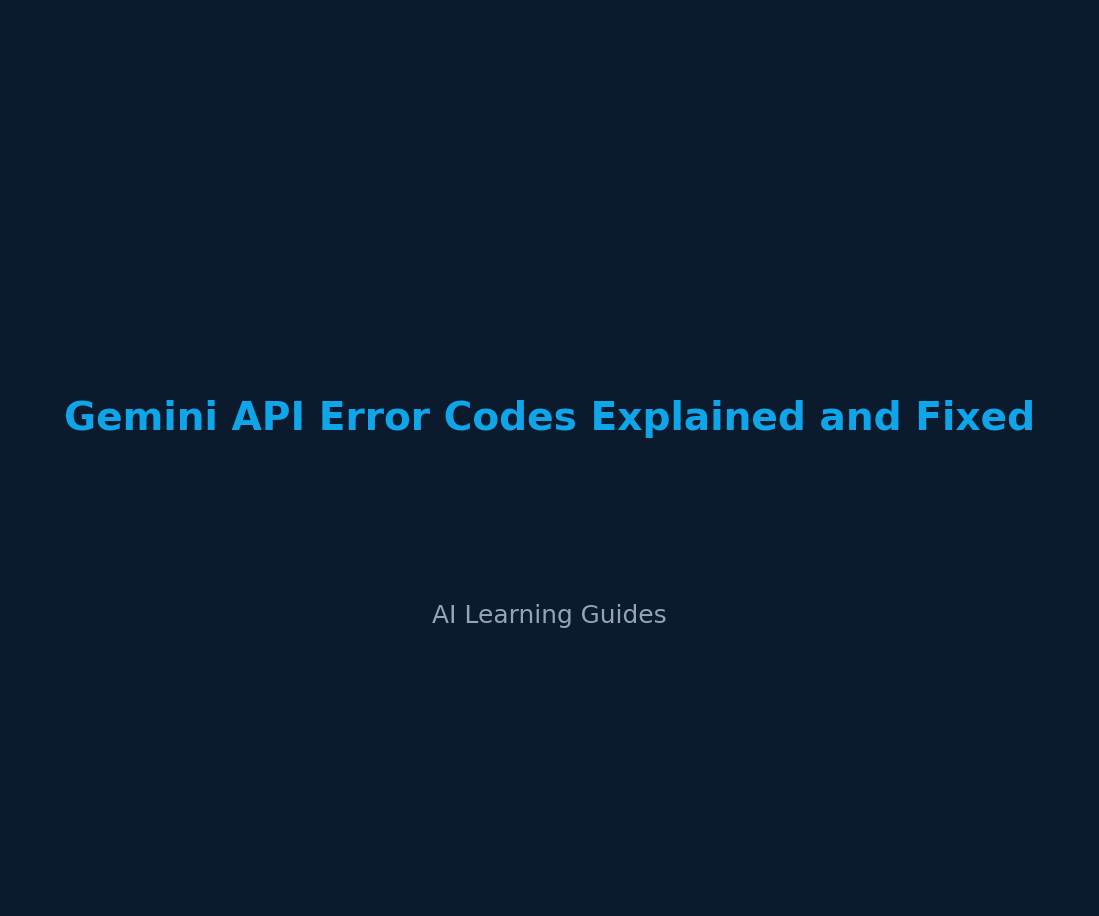 Códigos de error de la API de Gemini: explicados y resueltos