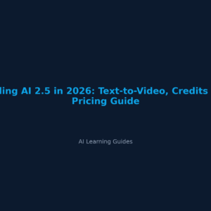 Kling AI 2.5 en 2026: Guía de Texto a Video, Créditos y Precios - ailearningguides.com