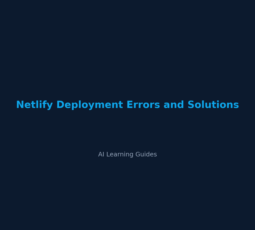 Errores de despliegue en Netlify y cómo solucionarlos ya