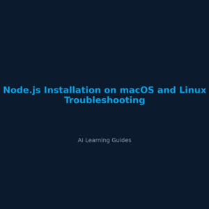 Instala Node.js en macOS y Linux sin fallos de configuración