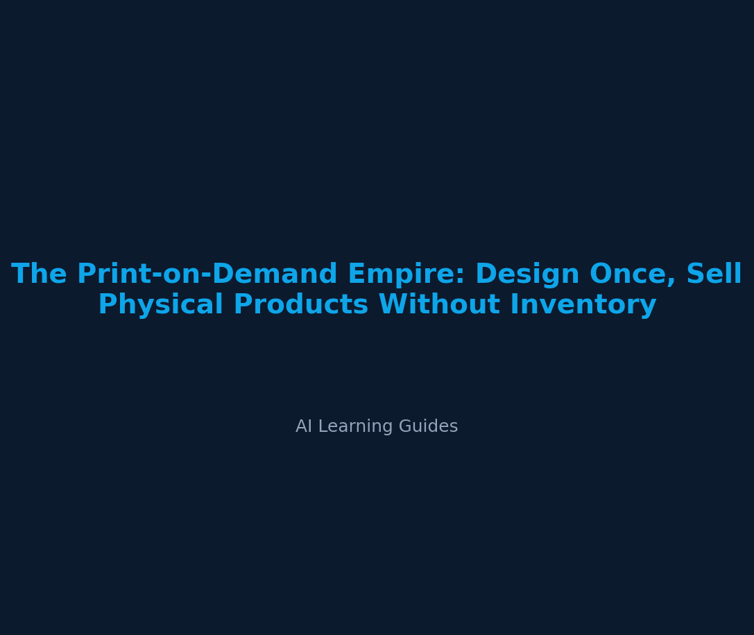El Imperio Print-on-Demand: Diseña Una Vez y Vende Sin Inventario - ailearningguides.com