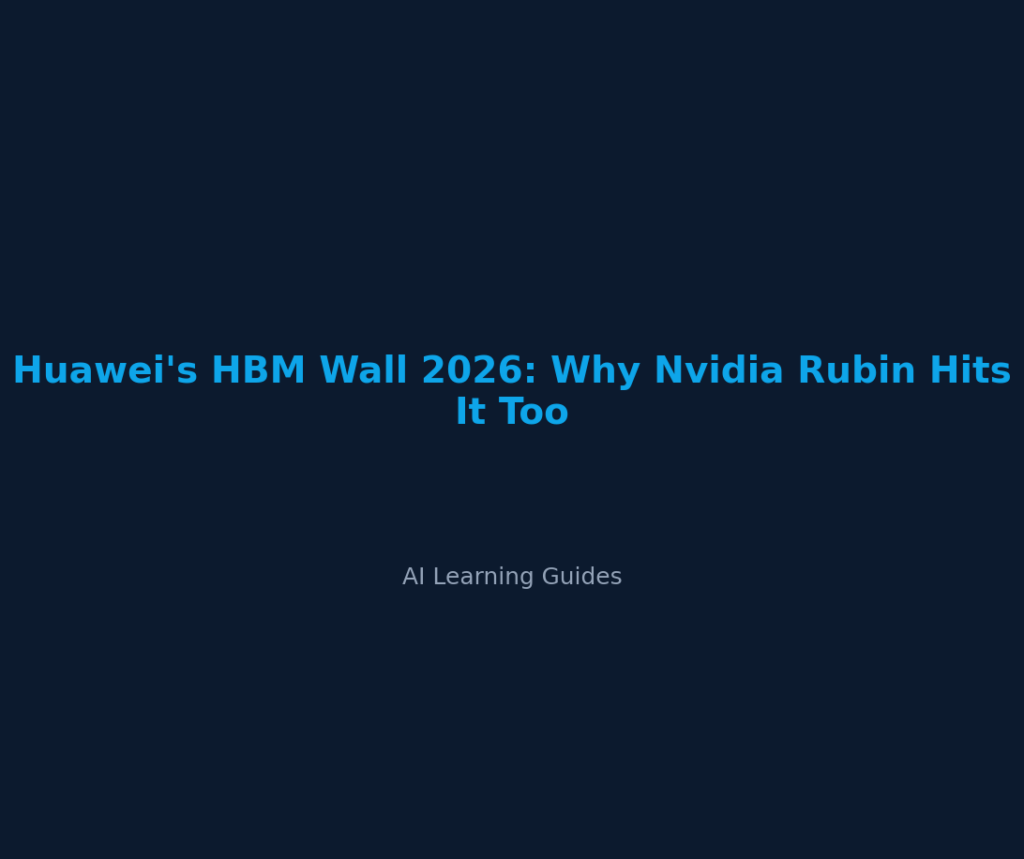 Huawei's HBM Wall 2026: Why Nvidia Rubin Hits It Too - ailearningguides.com