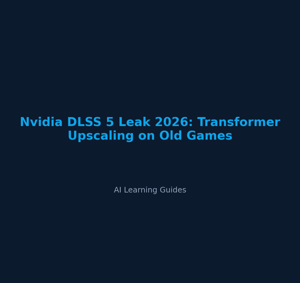 Nvidia DLSS 5 Leak 2026: Transformer Upscaling on Old Games - ailearningguides.com