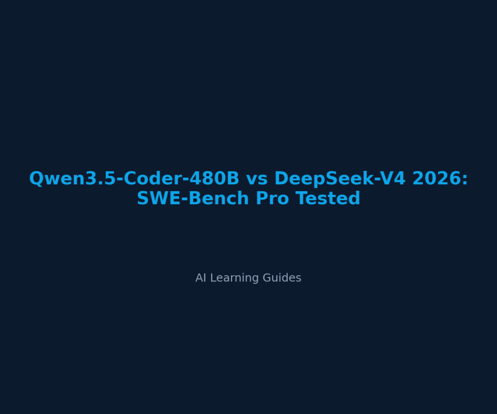Qwen3.5-Coder-480B vs DeepSeek-V4 2026: SWE-Bench Pro Tested - ailearningguides.com
